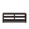 Furinno Indo 2-Tier Low Rise Tatami TV Entertainement Stand with Casters - Thumbnail Image 3