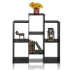 Furinno Parsons Staggered Cube Bookcase with 6-Shelves - Thumbnail Image 1