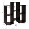 Furinno Parsons Staggered Cube Bookcase with 6-Shelves - Thumbnail Image 2