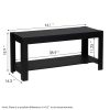 Furinno Parsons Entertainment Center TV Stand/Coffee Table - Thumbnail Image 2