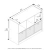 Furinno Basic 3x2 Bookcase Storage w/Bins - Thumbnail Image 2