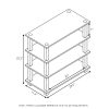 Furinno Turn-S-Tube 4-Tier Shoe Rack - Thumbnail Image 2