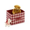 Furinno Laci Check Design Non-Woven Fabric Soft Storage Organizer, Red - Thumbnail Image 3