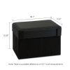 Furinno Oxford Rectangular Foldable Storage Stool Ottoman - Thumbnail Image 2