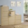 Furinno Pasir 2-Tier Bookcase w/2 Door/Round Handle - Thumbnail Image 4