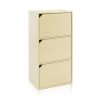 Furinno Pasir 3-Tier Bookcase with Door w/out Handle - Thumbnail Image 1
