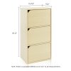 Furinno Pasir 3-Tier Bookcase with Door w/out Handle - Thumbnail Image 2