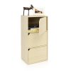 Furinno Pasir 3-Tier Bookcase with Door w/out Handle - Thumbnail Image 4