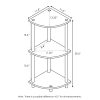 Furinno Turn-N-Tube 3-Tier Corner Display Rack Multipurpose Shelving Unit - Thumbnail Image 2