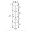 Furinno Turn-N-Tube 5-Tier Corner Square Rack Display Shelf - Thumbnail Image 2
