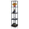 Furinno Turn-N-Tube 5-Tier Corner Square Rack Display Shelf - Thumbnail Image 4