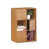 Furinno Pasir 3-Tier Shelf w/3 Door/Round Handle - Thumbnail Image 3