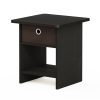 Furinno Dario End Table/ Night Stand Storage Shelf with Bin Drawer - Thumbnail Image 1