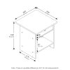 Furinno Dario End Table/ Night Stand Storage Shelf with Bin Drawer - Thumbnail Image 2