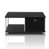 Furinno Basic Home Living Coffee Table with Bin Drawer - Thumbnail Image 1