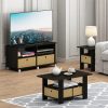 Furinno Andrey End Table Nightstand with Bin Drawer - Thumbnail Image 7