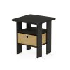 Furinno Andrey End Table Nightstand with Bin Drawer - Thumbnail Image 1