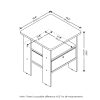 Furinno Andrey End Table Nightstand with Bin Drawer - Thumbnail Image 2