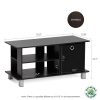 Furinno Simplistic TV Entertainment Center with Bin Drawers for TV up to 32 Inch - Thumbnail Image 2