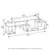 Furinno Turn-N-Tube Handel TV Stand for TV up to 55 Inch - Thumbnail Image 2