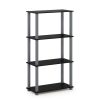 Furinno Turn-S-Tube 4-Tier Multipurpose Shelf Display Rack with Square Tube - Thumbnail Image 1