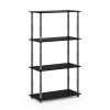 Furinno Turn-N-Tube 4-Tier Multipurpose Shelf Display Rack with Classic Tubes - Thumbnail Image 1