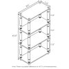 Furinno Turn-N-Tube 4-Tier Multipurpose Shelf Display Rack with Classic Tubes - Thumbnail Image 2