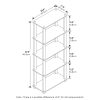 Furinno Turn-S-Tube 5-Tier Multipurpose Shelf Display Rack with Square Tubes - Thumbnail Image 2
