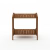 Furinno Tioman Hardwood Outdoor Mississippi Side Table with Umbrella Hole - Thumbnail Image 3
