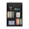 Furinno Gruen 3-Tier Bookcase with Adjustable Shelves - Thumbnail Image 5