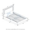 Furinno Laval Double Row Nail Head Bed Frame - Thumbnail Image 2