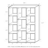 Furinno 11-Cube Reversible Open Shelf Bookcase - Thumbnail Image 2