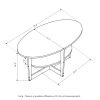 Furinno JAYA Oval Coffee Table - Thumbnail Image 2