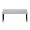Furinno Laval Button Tufted Ottoman Bench - Thumbnail Image 3