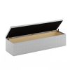 Furinno Laval Single Row Tufted Storage Ottoman Bench - Thumbnail Image 4