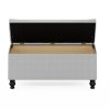 Furinno Laval Button Tufted Storage Ottoman Bench - Thumbnail Image 5