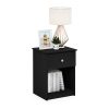 Furinno Lucca Nightstand with One Drawer - Thumbnail Image 4