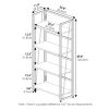 Furinno Riau No Tool Metal Frame Bookcase - Thumbnail Image 2