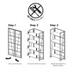 Furinno Riau No Tool Metal Frame Bookcase - Thumbnail Image 7