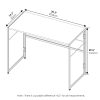 Furinno Riau No Tool Metal Frame Computer Desk - Thumbnail Image 2