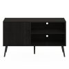 Furinno Claude Mid Century Style TV Stand with Wood Legs - Thumbnail Image 3