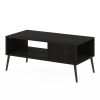 Furinno Claude Mid Century Style Coffee Table with Wood Legs - Thumbnail Image 1