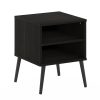 Furinno Claude Mid Century Style End Table with Wood Legs - Thumbnail Image 1