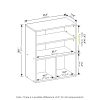 Furinno Pasir 3 Tier Display Bookcase - Thumbnail Image 2