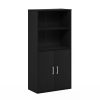 Furinno Pasir Storage Cabinet with 2 Open Shelves and 2 Doors - Thumbnail Image 1