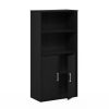 Furinno Pasir Storage Cabinet with 2 Open Shelves and 2 Doors - Thumbnail Image 4