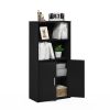 Furinno Pasir Storage Cabinet with 2 Open Shelves and 2 Doors - Thumbnail Image 5