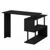 Furinno Moore L-Shape Computer Desk with 3-Tier Shelves - Thumbnail Image 4