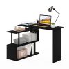 Furinno Moore L-Shape Computer Desk with 3-Tier Shelves - Thumbnail Image 6