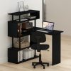 Furinno Moore L-Shape Computer Desk with 5-Tier Shelves - Thumbnail Image 10